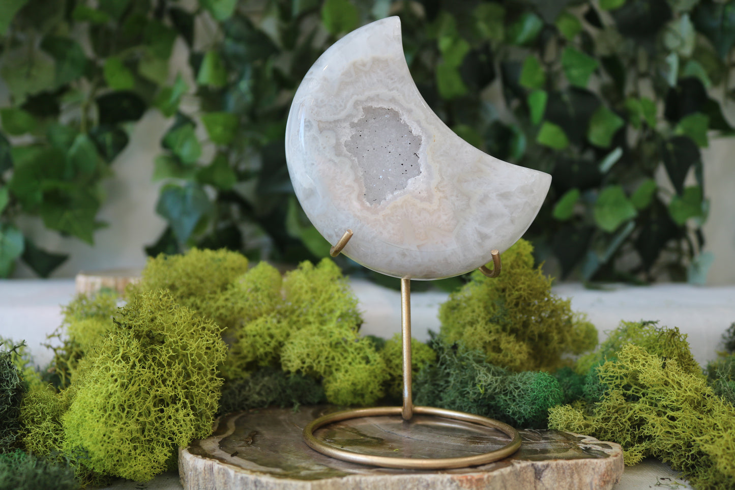 Druzy Agate Moons