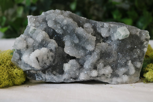 Druzy Chalcedony with Fluorite (Sugar Fluorite)