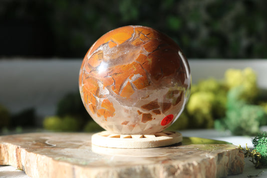 Brecciated Jasper Spheres (with Quartz)