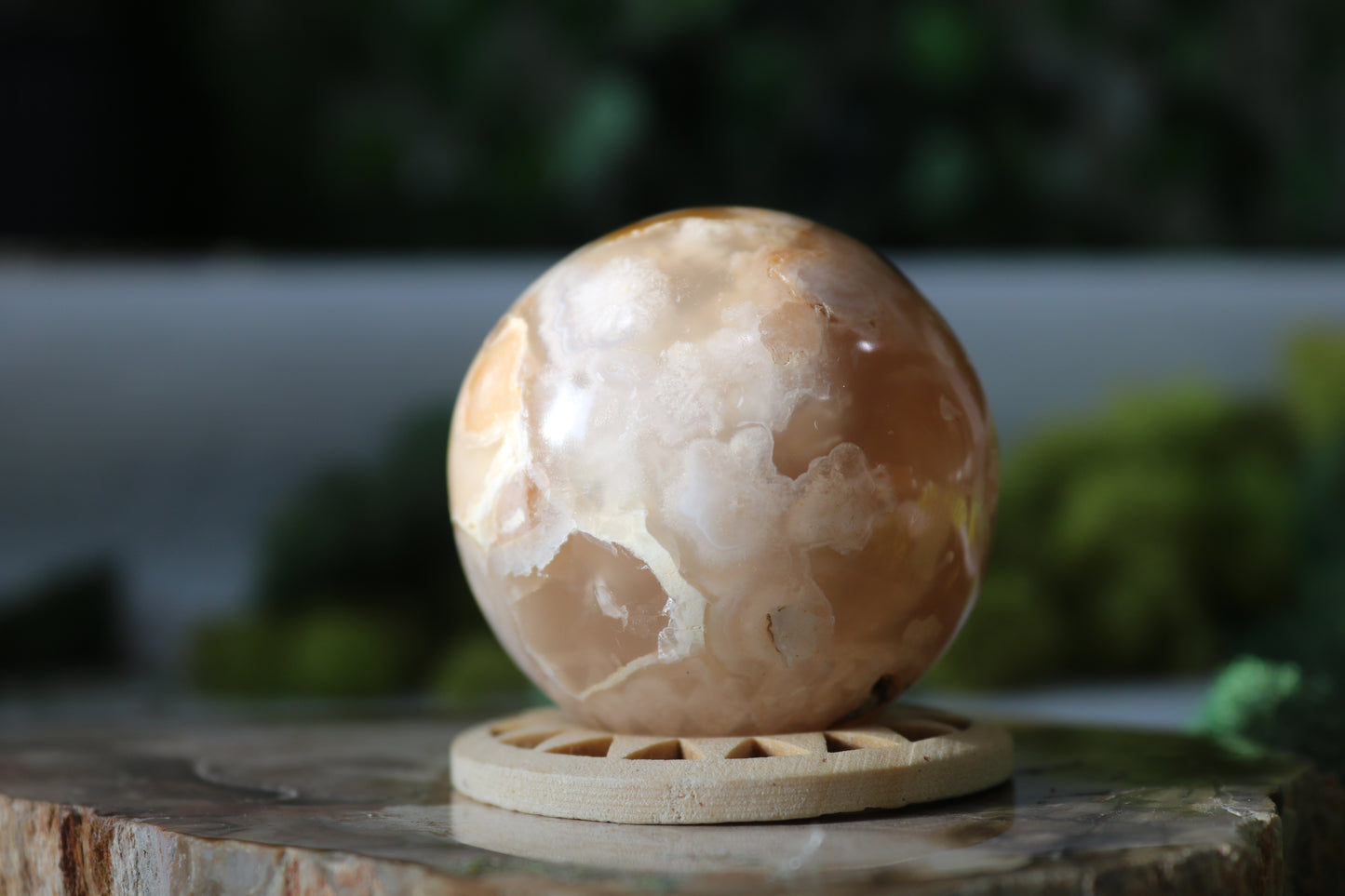 Flower Agate Spheres
