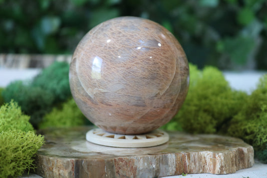 Peach Moonstone Spheres