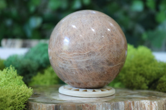 Peach Moonstone Spheres