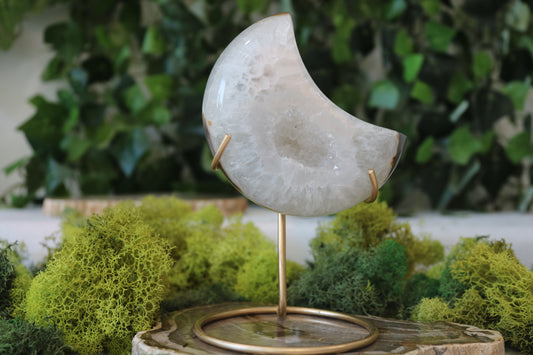 Druzy Agate Moons