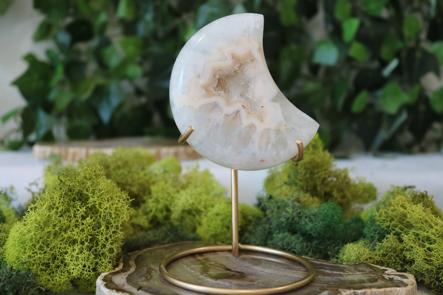 Druzy Agate Moons