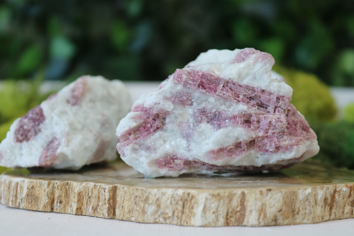 Pink Tourmaline on Albite