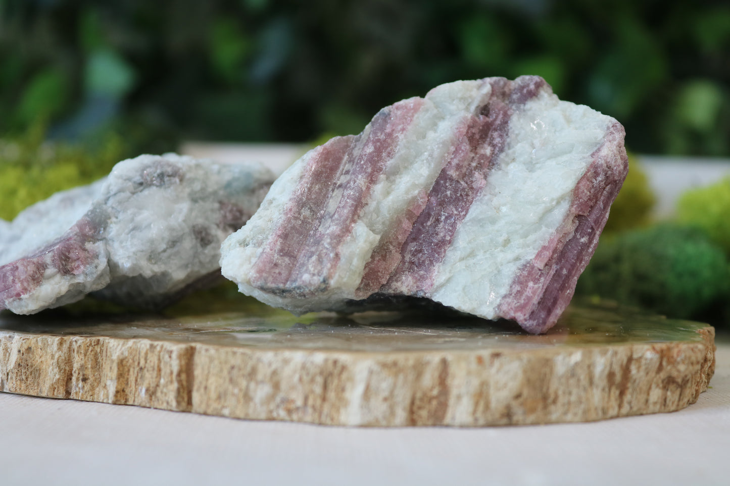 Pink Tourmaline on Albite