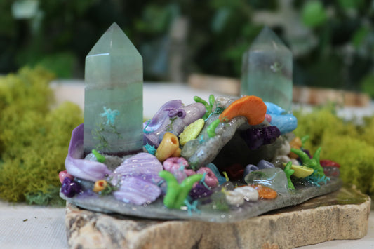 Fluorite Mermaid Dragons