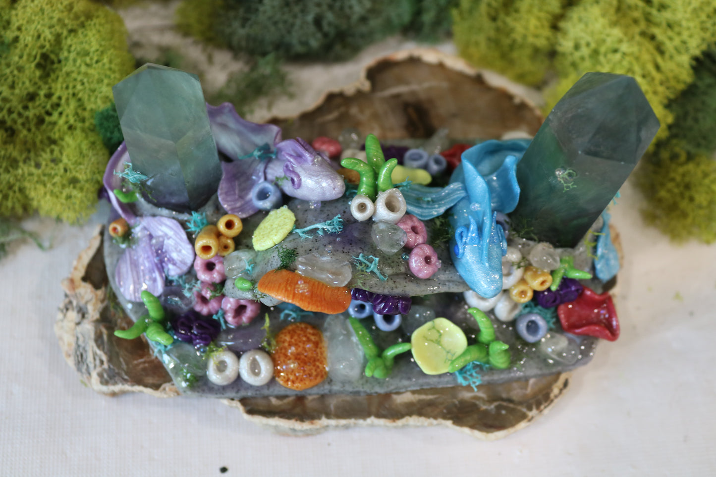 Fluorite Mermaid Dragons