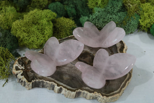Rose Quartz Butterflies
