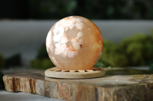 Flower Agate Spheres