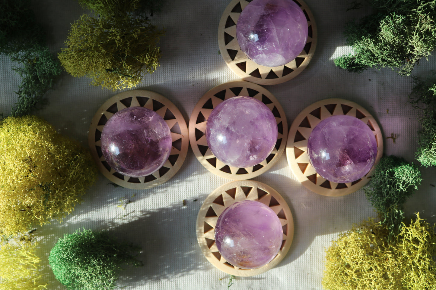 Small Amethyst Spheres