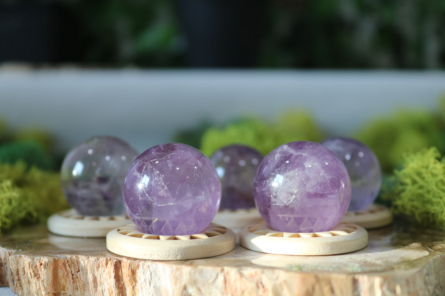 Extra Small Amethyst Spheres